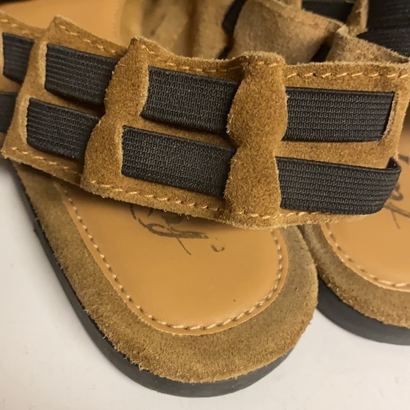 Free People Suede Elasticized Open Toed Sandal Shoes Size 36 - Picture 8 of 15